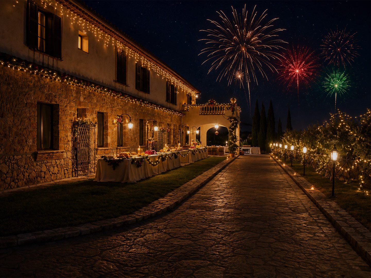 Il cenone di Capodanno, per brindare all'arrivo del 2027