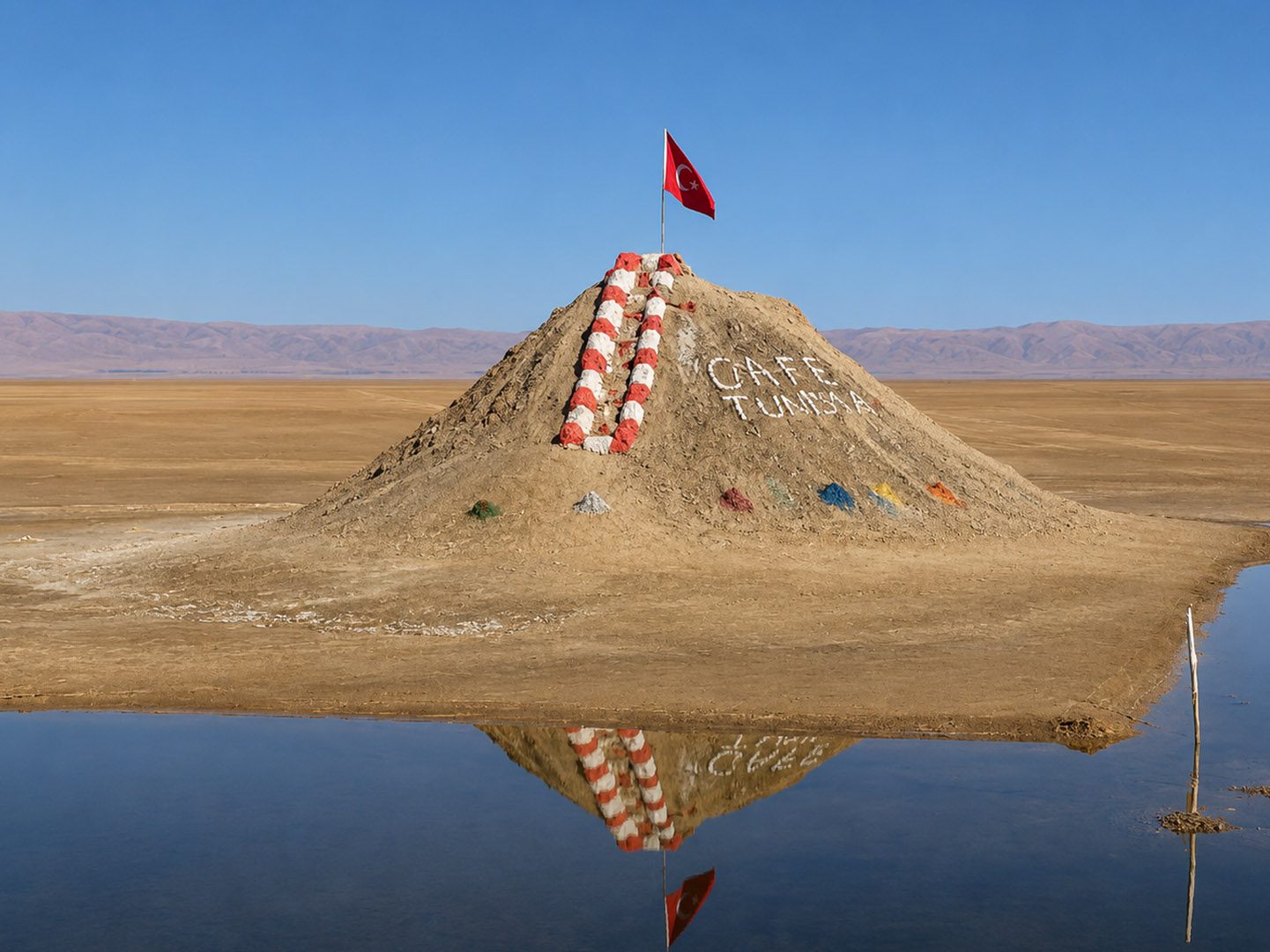 Il lago salato che sembra ghiaccio