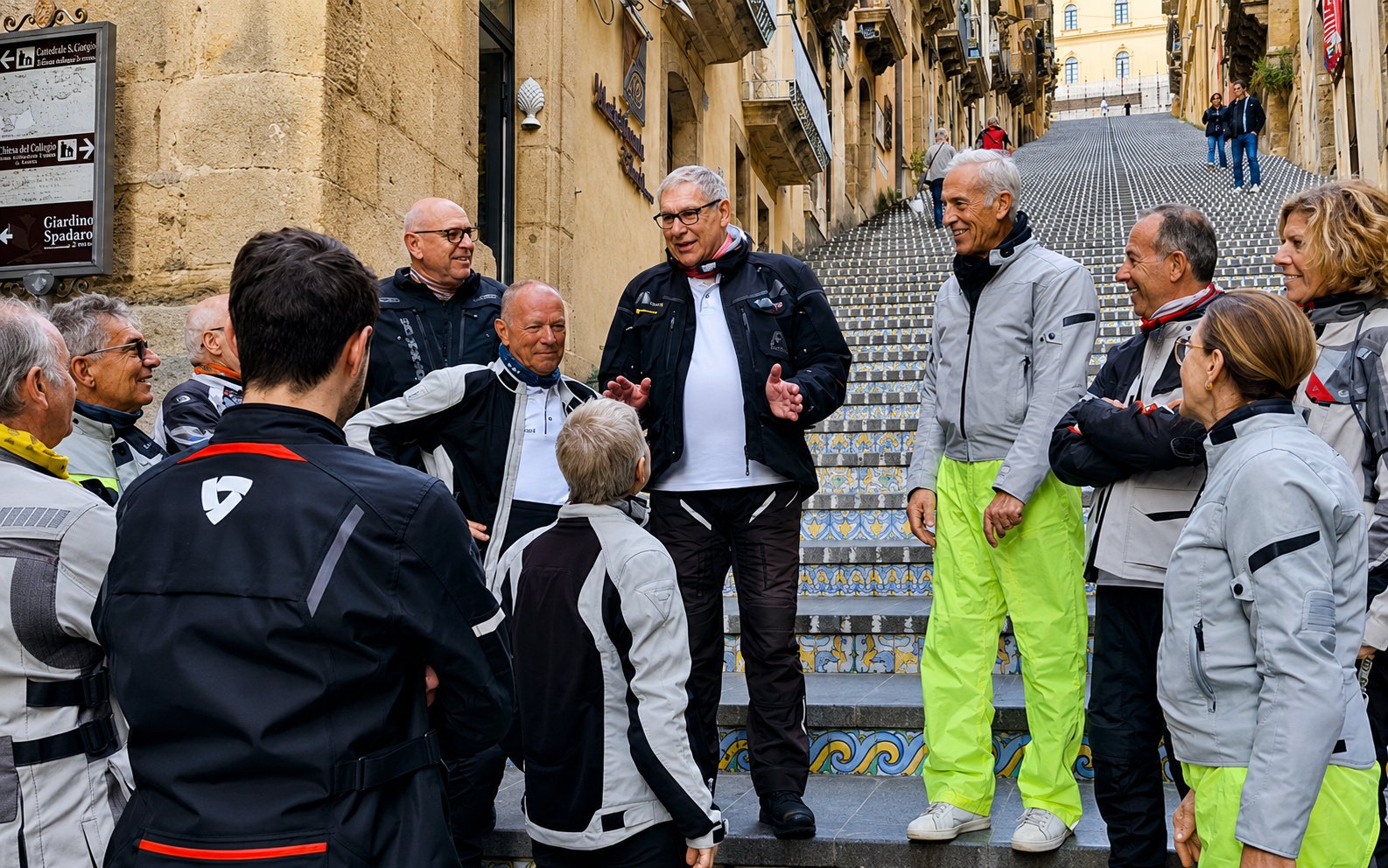 Il gruppo Motoexplora in viaggio