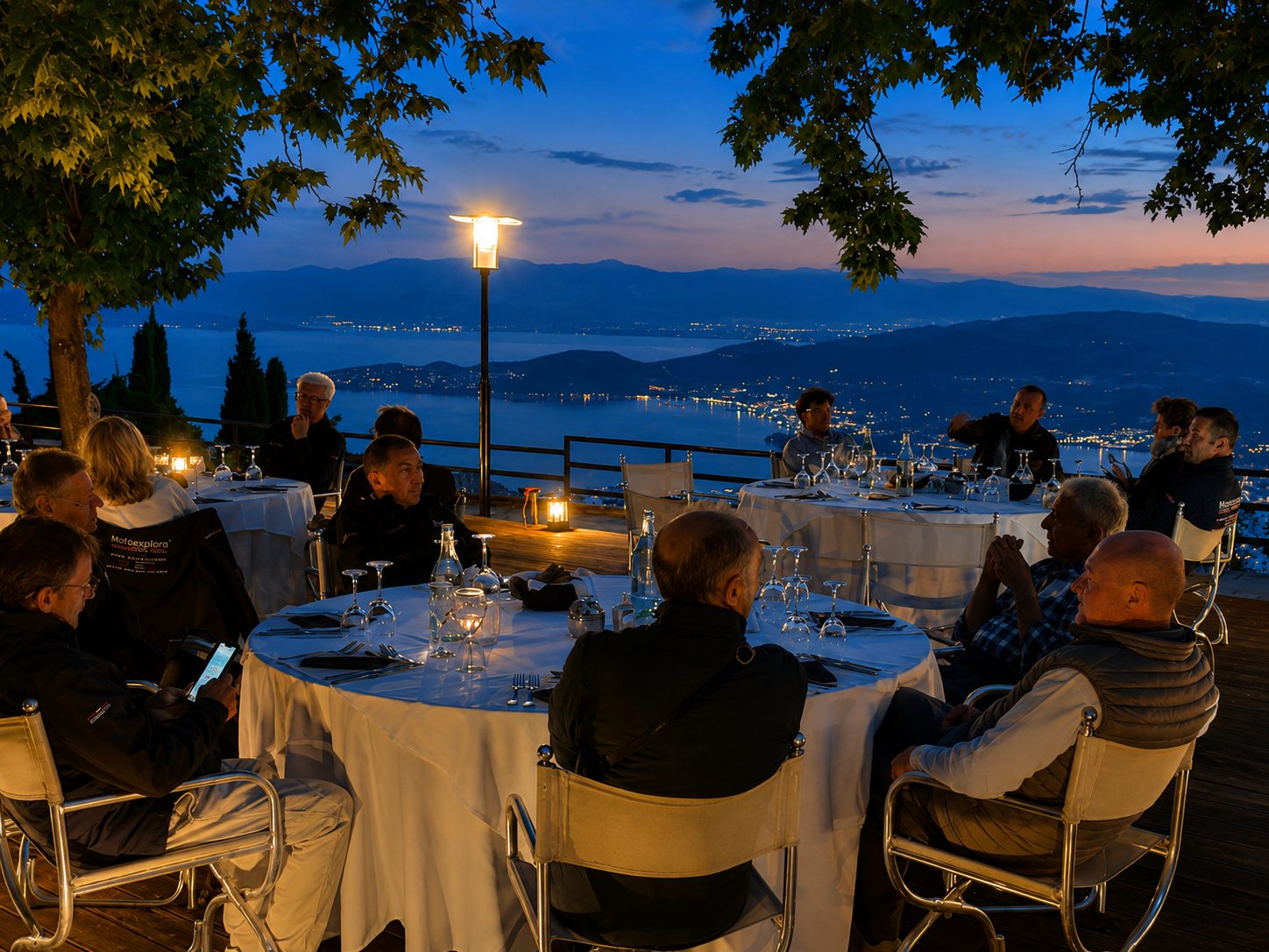 Cena con vista sul golfo Pagasetico