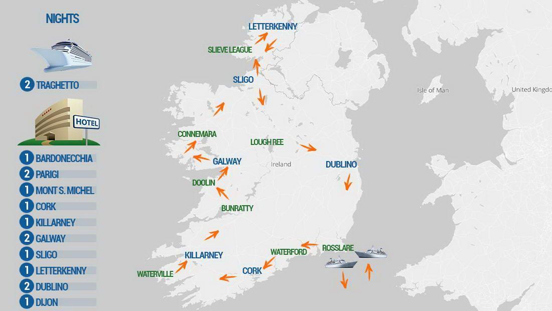 irlanda mappa