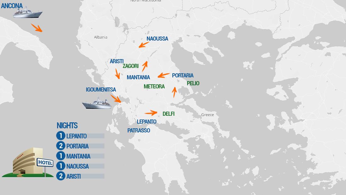 grecia mappa