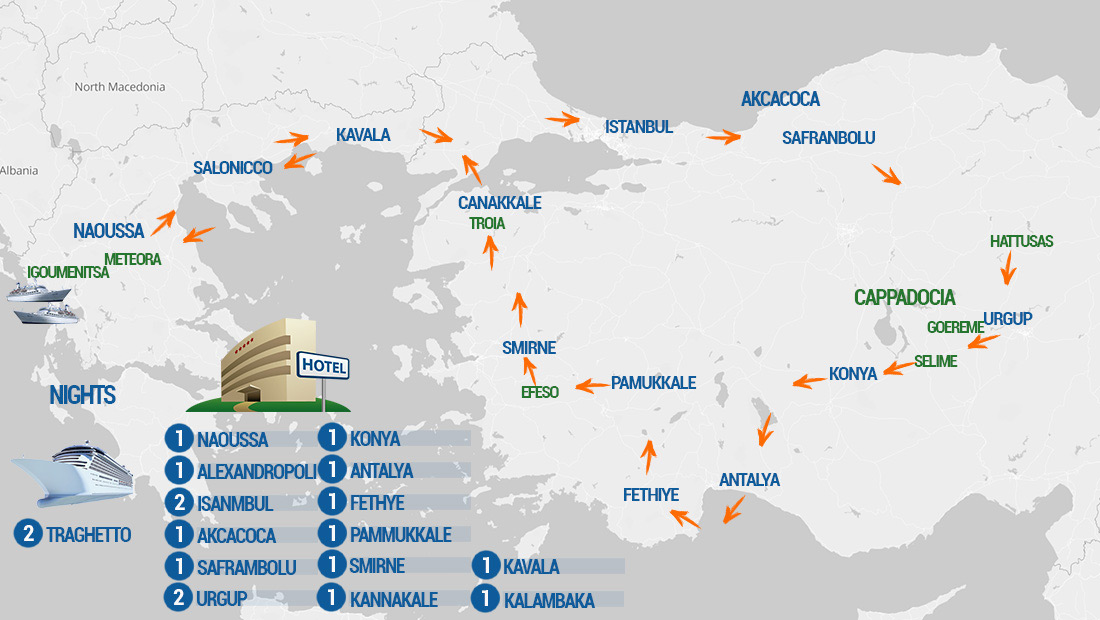 turchia mappa