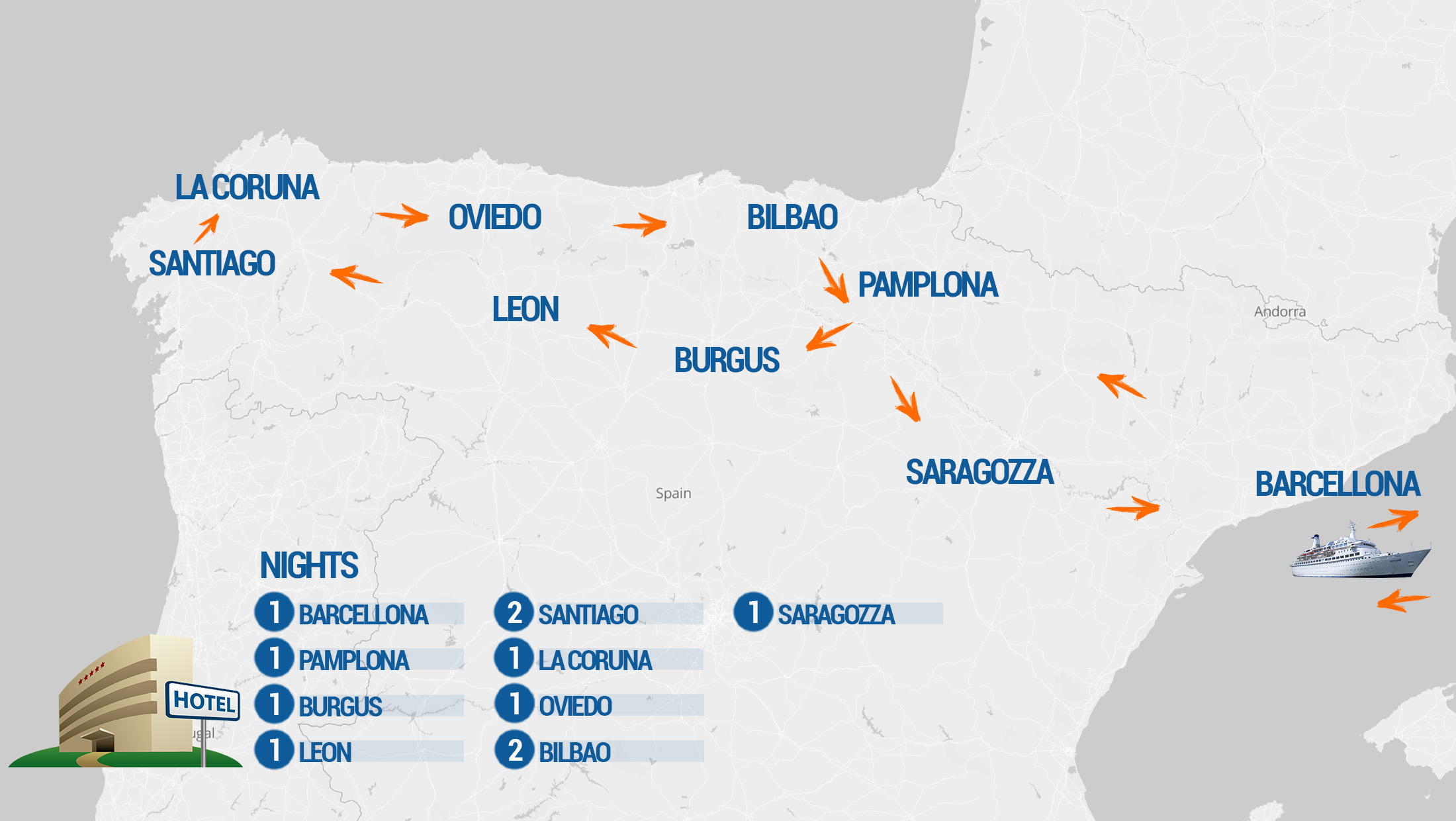 mappa santiago 2025